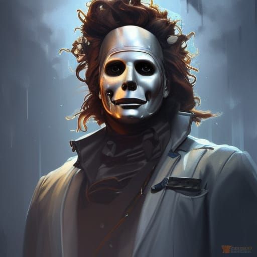 Steampunk Michael Myers Portrait in 8K Resolution