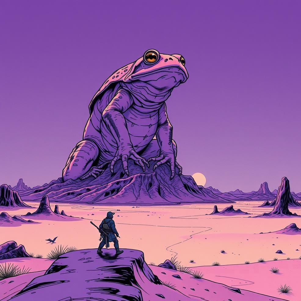 Giant Toad Hallucination in Ultraviolet Wasteland