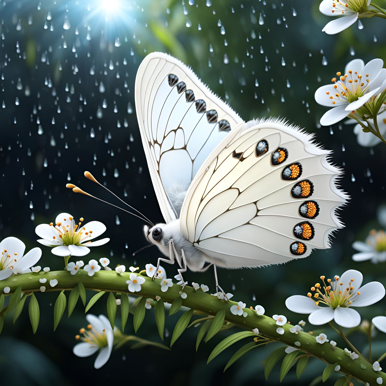 White butterfly