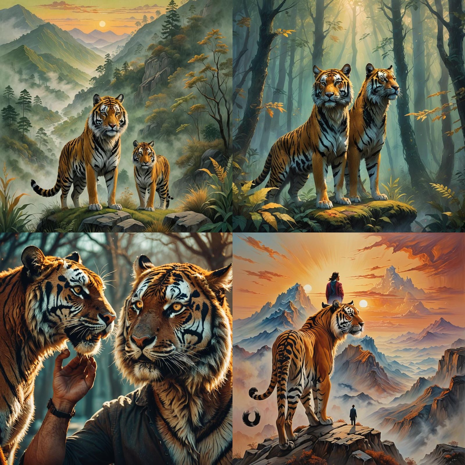 Tiger and God: AI Interpretation