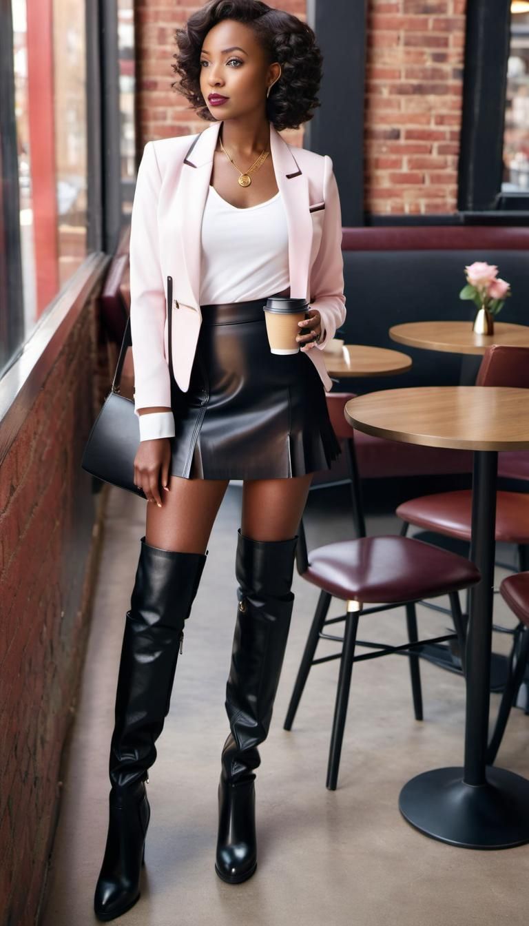 Professional Woman in Chic Office Attire