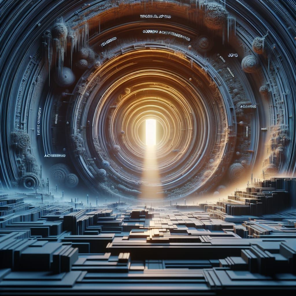 Hyperrealistic Interdimensional Portal in HDR