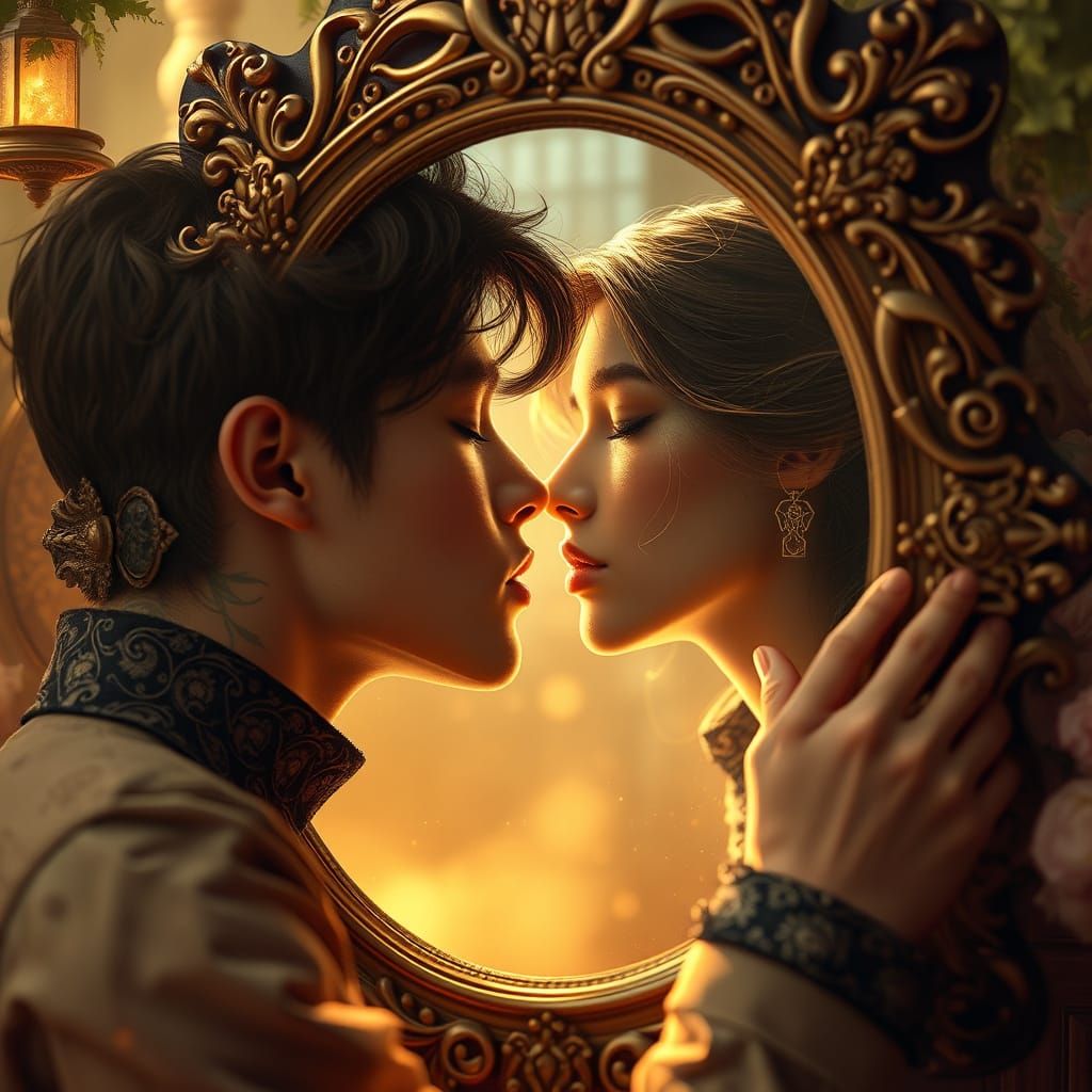 Tender Whispers in Golden Light