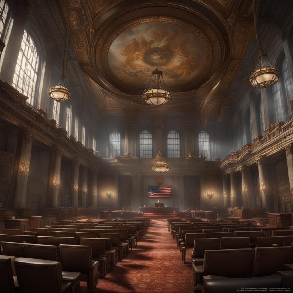 US Senate Joins UN: Detailed Matte Painting