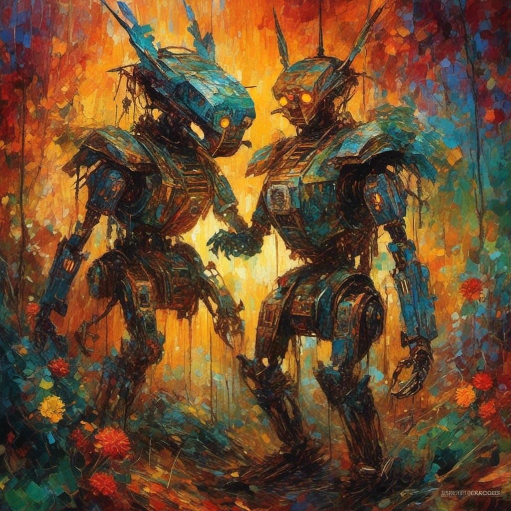 Psycho Killer Robot Digital Illustration