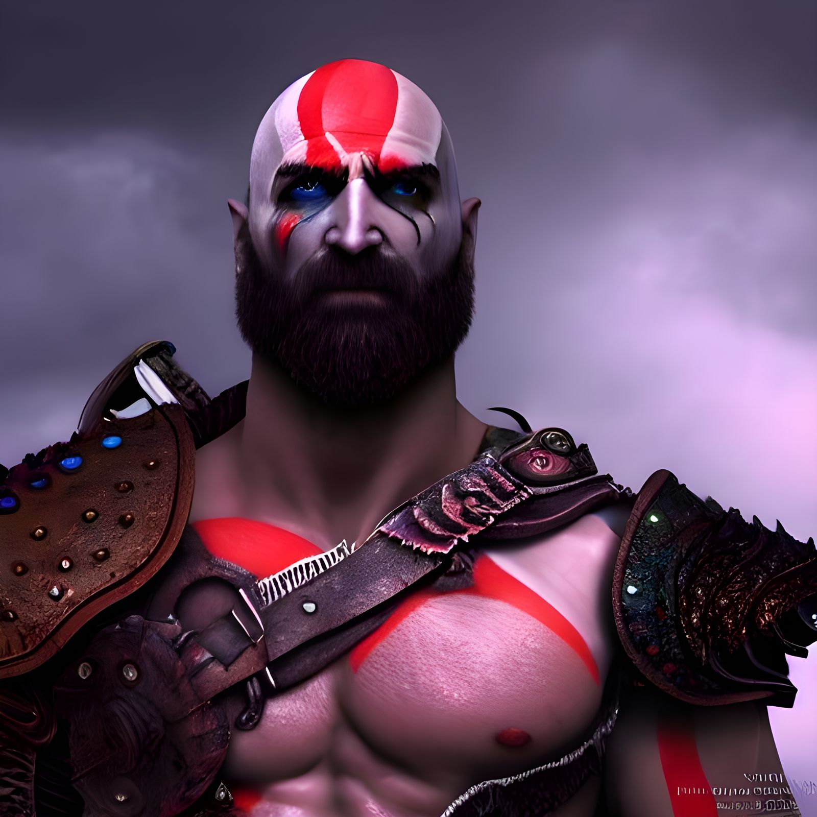 Psychedelic Sci-Fi Ares, God of War