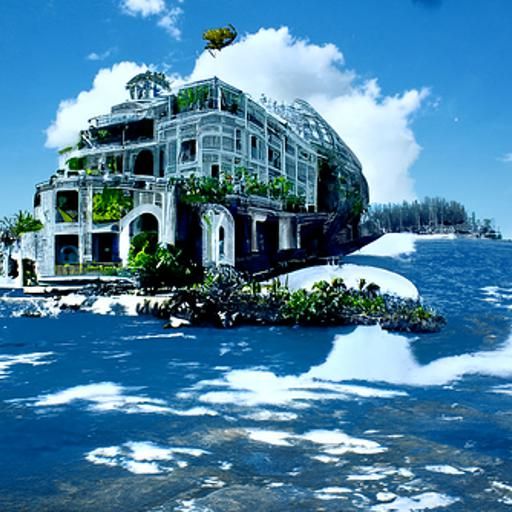 Floating Ocean Palace Home of King Manatee