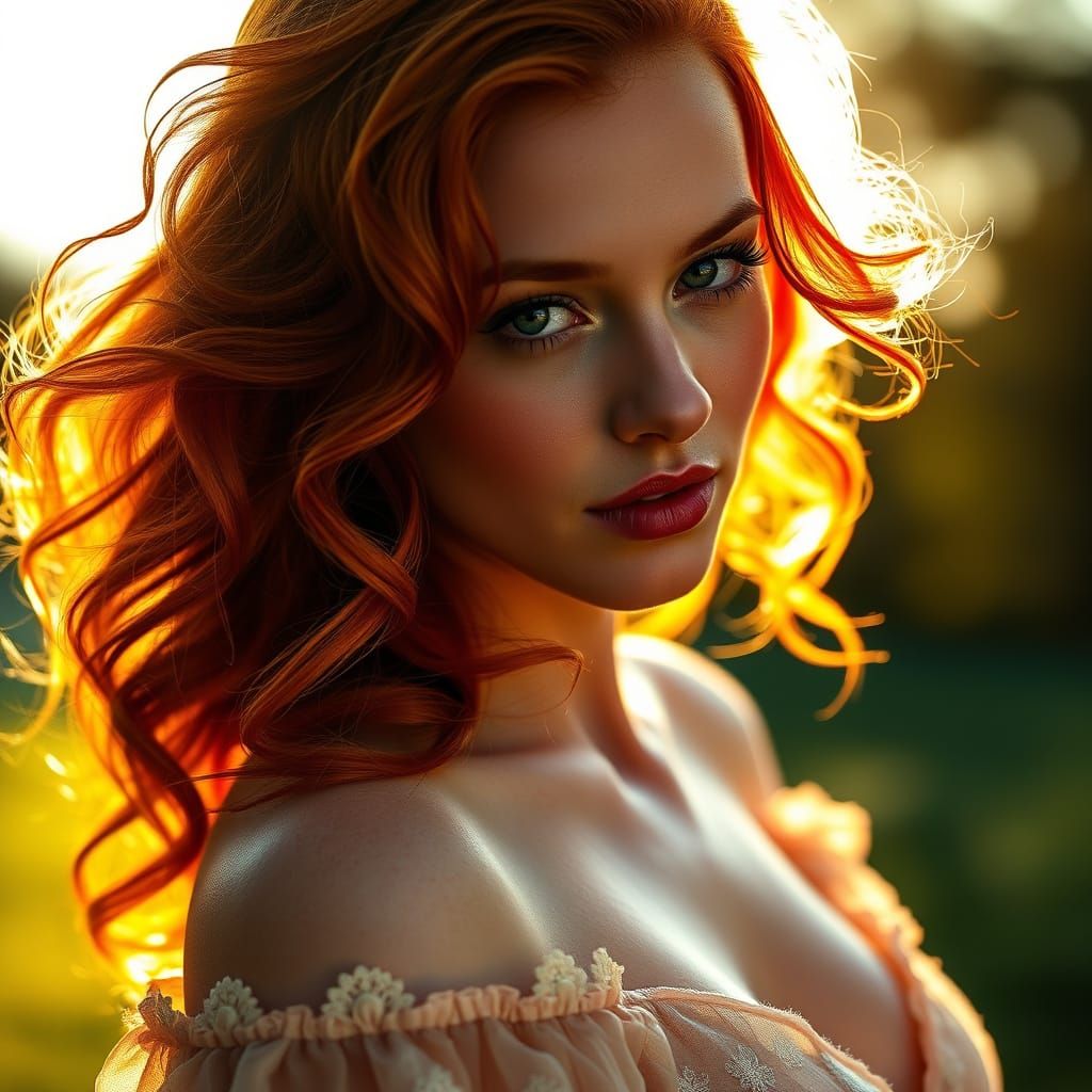 Sultry Morning Portrait in Warm Golden Light