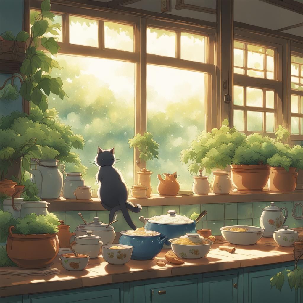 Kitty Cat Soup Magic: Anime Key Visual