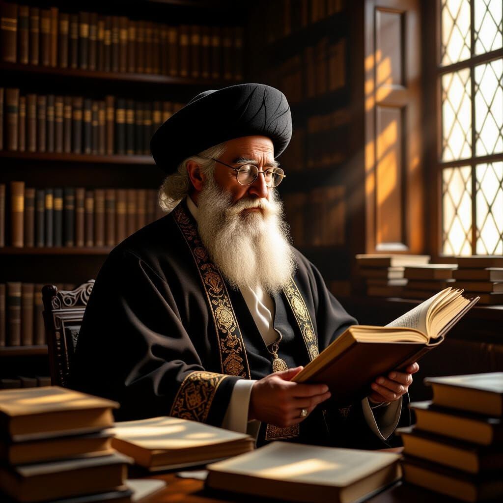 Rabbi Portrait in Rembrandt-esque Lighting