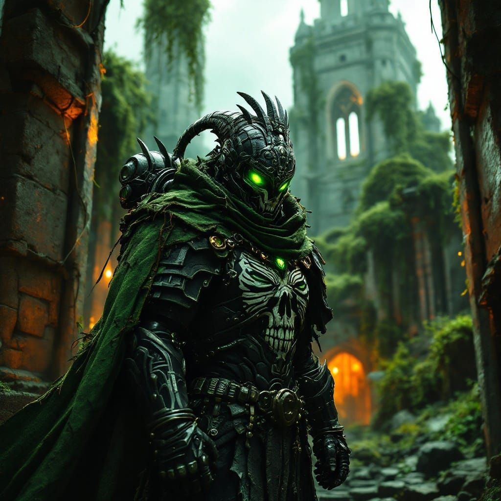 Warhammer Space Marine Warrior in Ruins