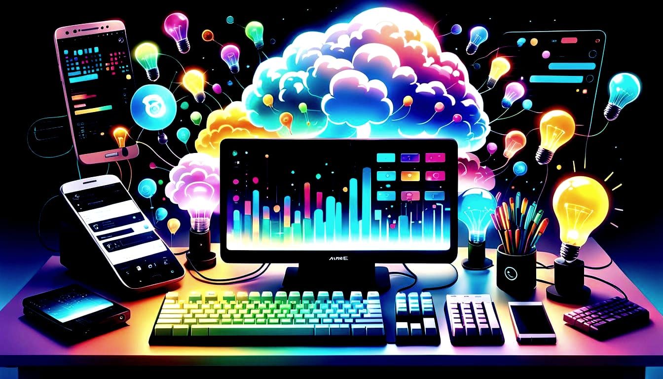 Tech Corporate LinkedIn Banner in Anime Style