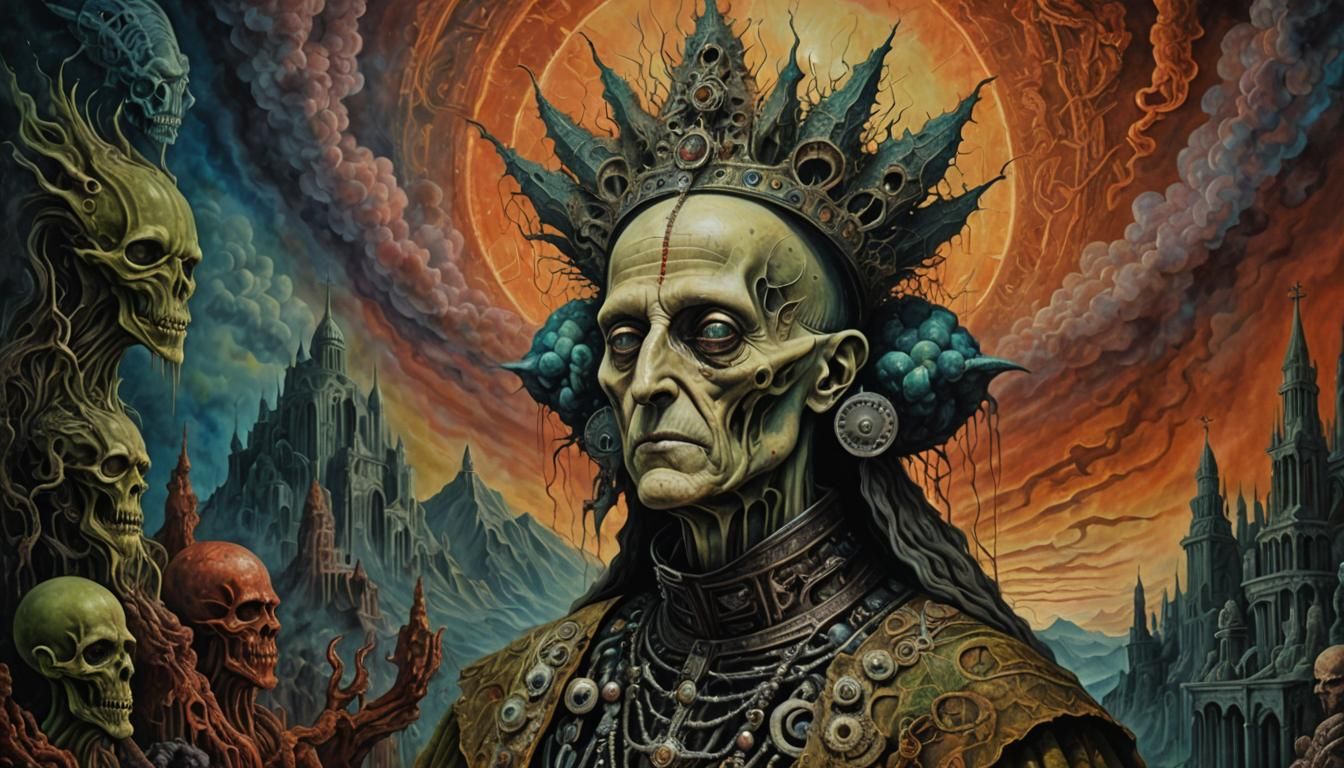 Anti Pope Surreal Fantasy Painting