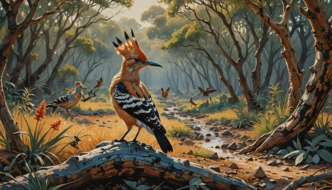 Hoopoe Encounters Mythical Creatures: Documentary Still
