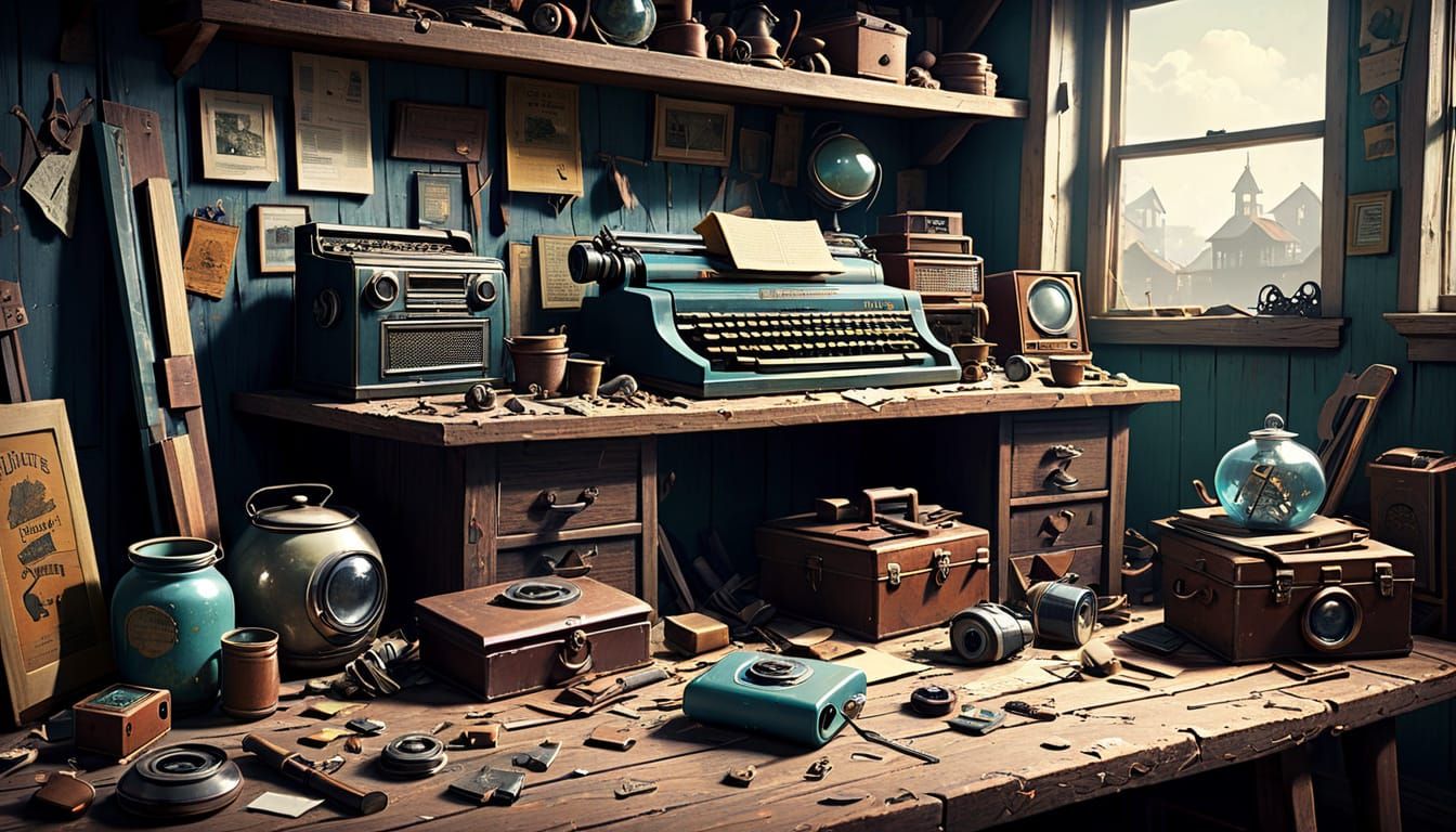 Vibrant Treasures of the Past: A Celebration of Old Antiques...