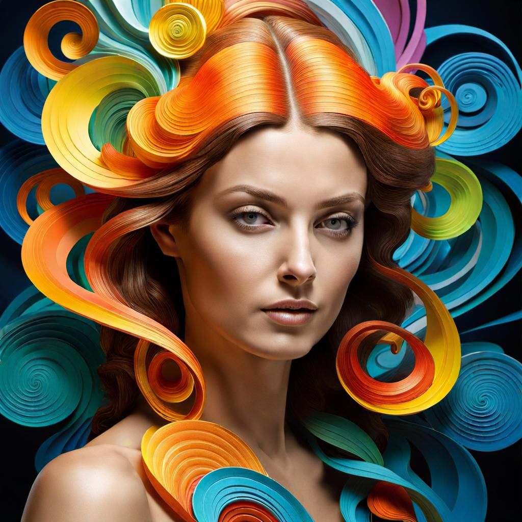 Renaissance Woman in Modern Surrealism