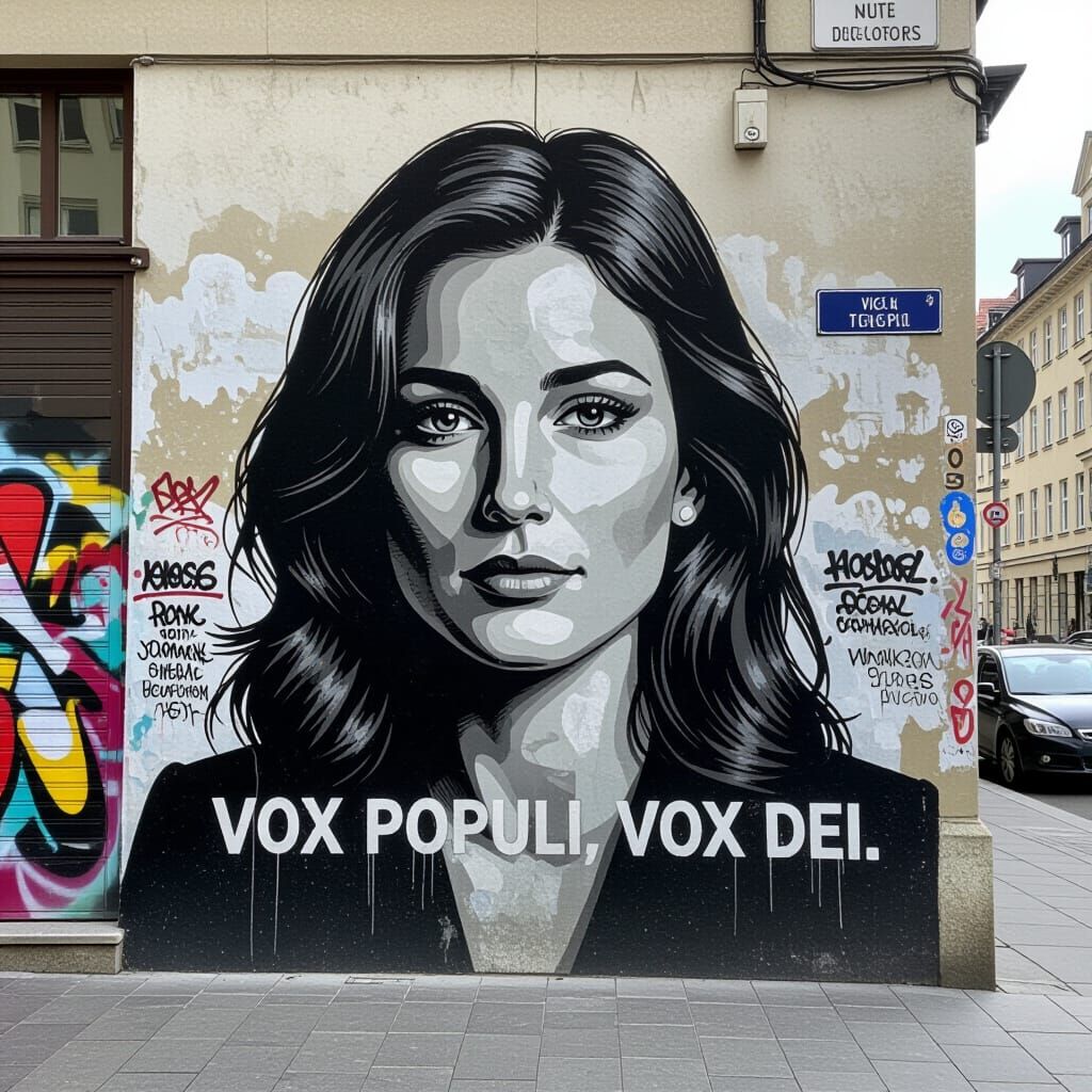 Vox Populi Vox Dei Street Art Masterpiece
