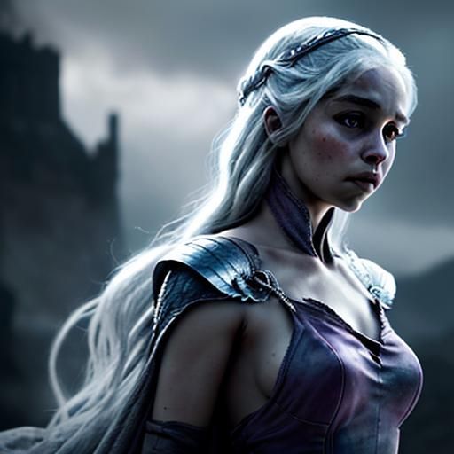 Hyperrealistic Portrait of Daenerys Targaryen