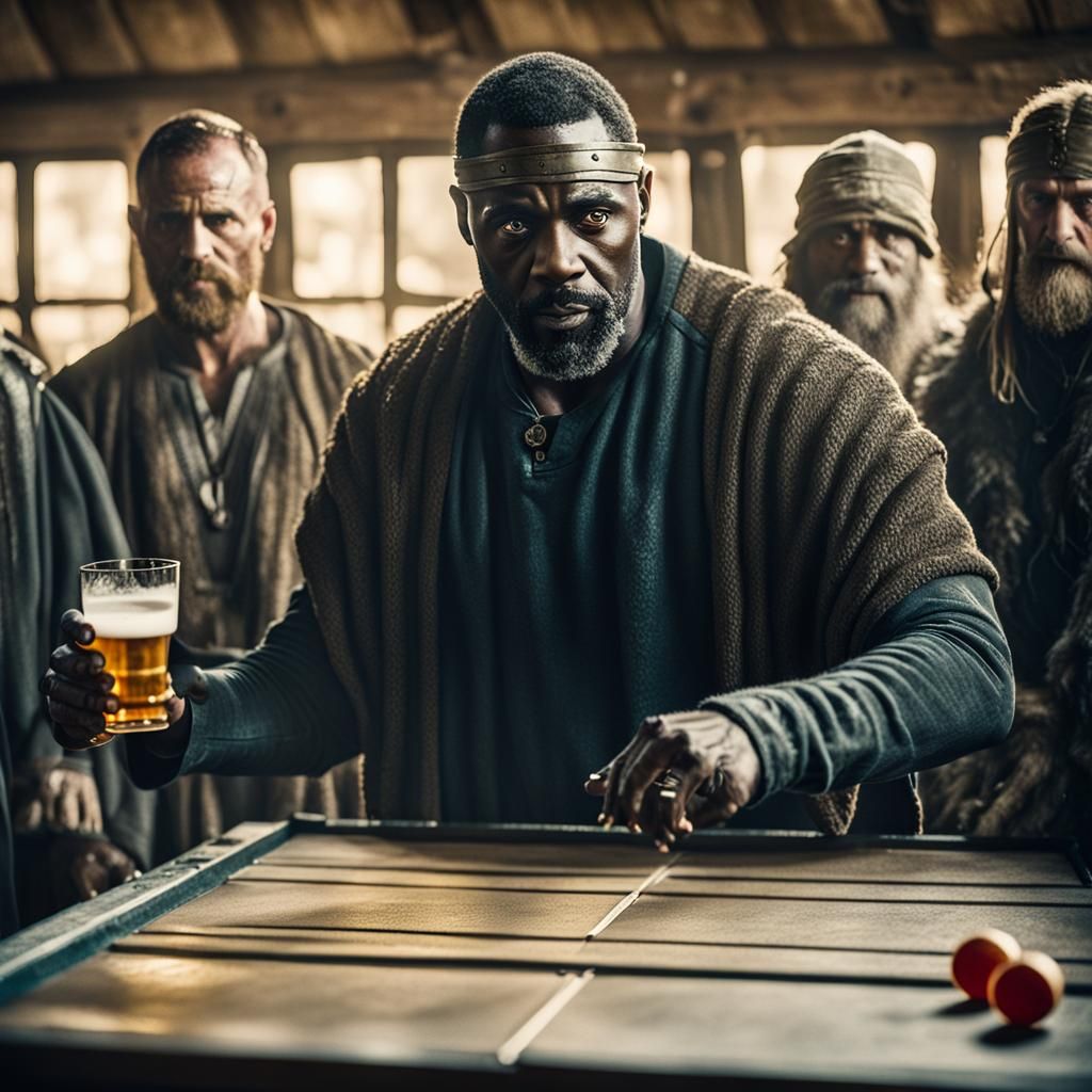 James Bond and Vikings Play Beer Pong