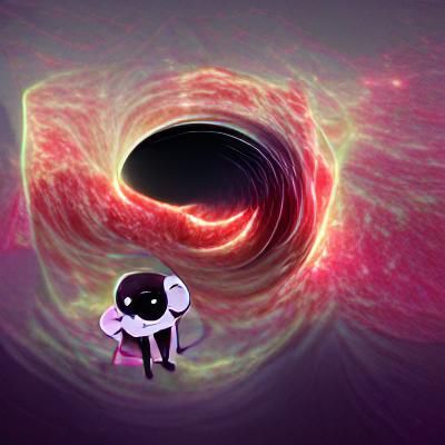 Surreal Black Hole Loop: A Visual Paradox