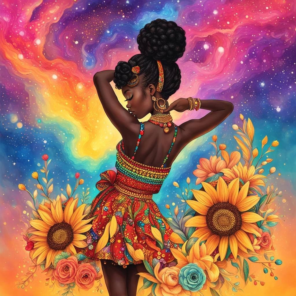 Colorful Emojis Pattern with Hearts and Cats