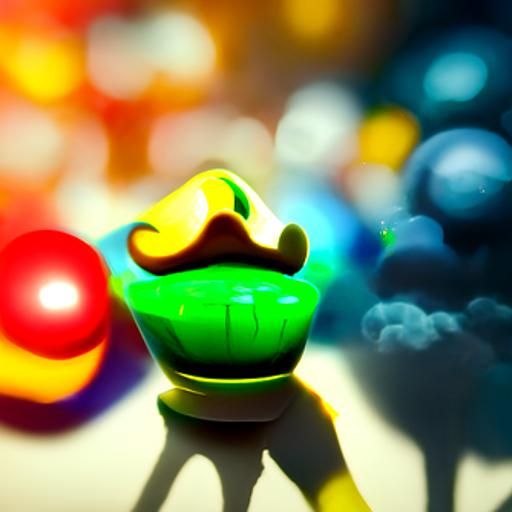 Super Mario Reimagined as 3D Digital Art