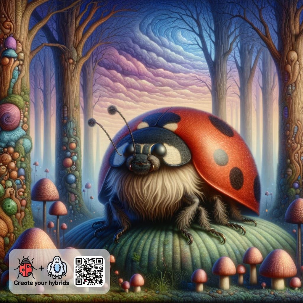 Yeti Ladybug Hybrid Creature