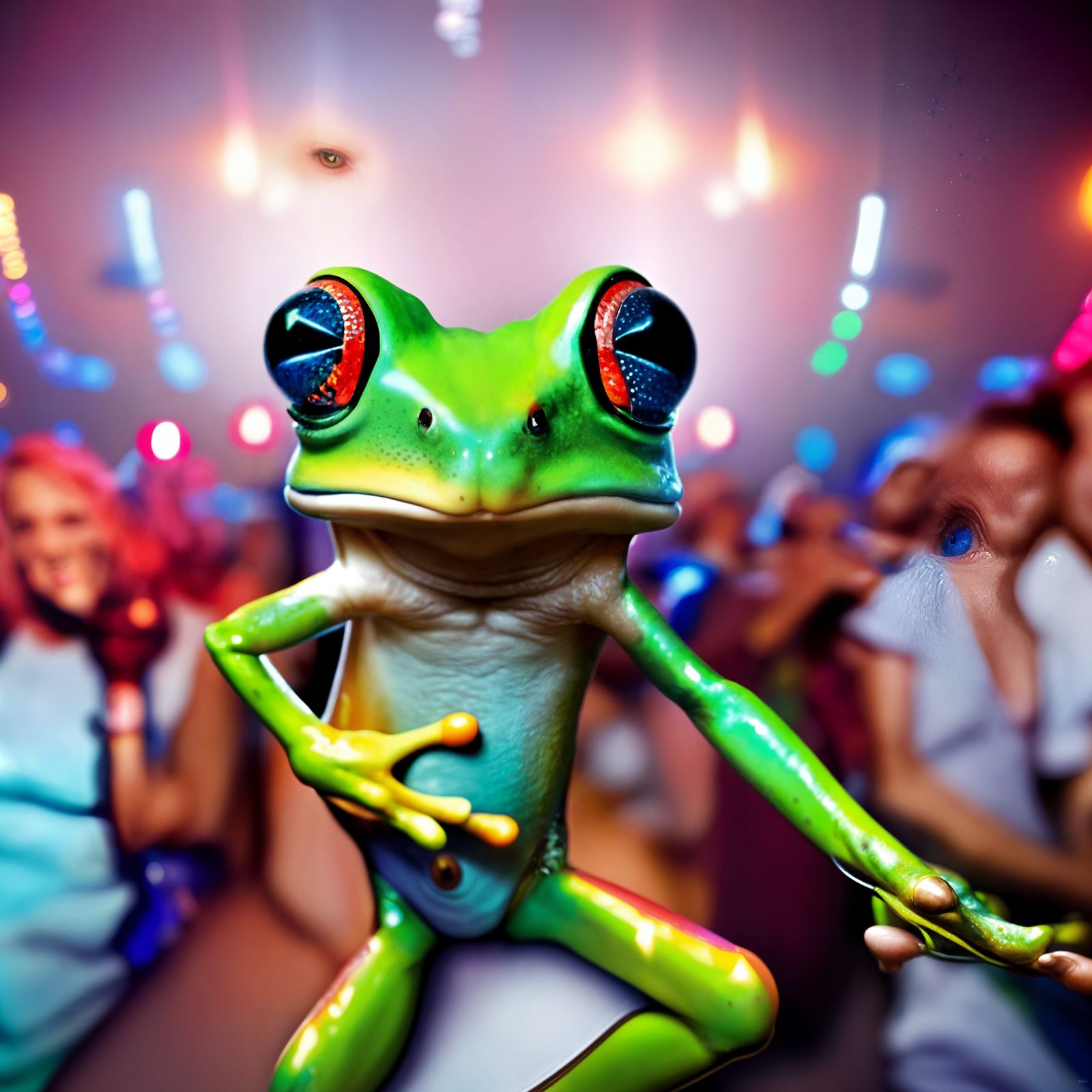 Disco Frog rocks the house party!