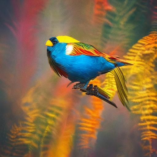 Silver Woman with Feathers in Film Noir Style