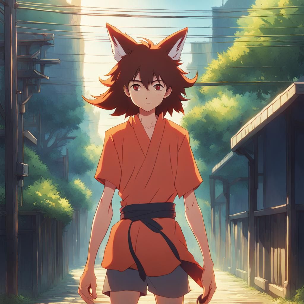 Anime fox boy