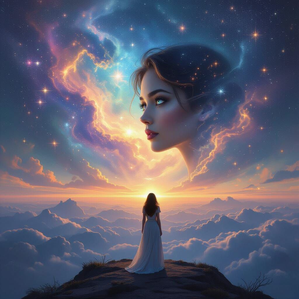 Cosmic Vista Evokes Profound Internal Shift in Surreal Digit...