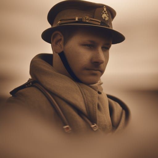 First World War Soldier in Professional Photography