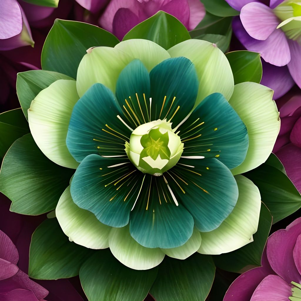 Shimmering Hellebore Flowers in February Garden