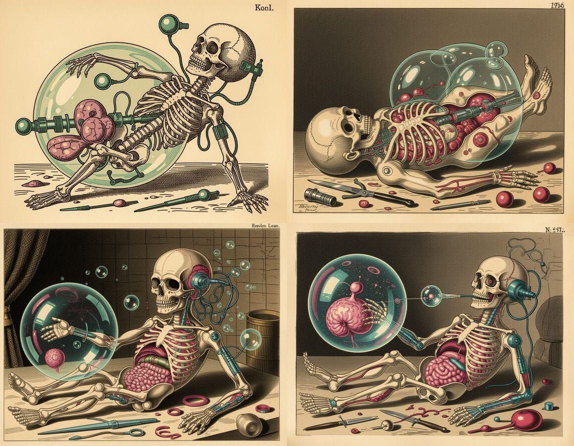 Alien Autopsy: 19th-Century Anatomical Horror Illustration