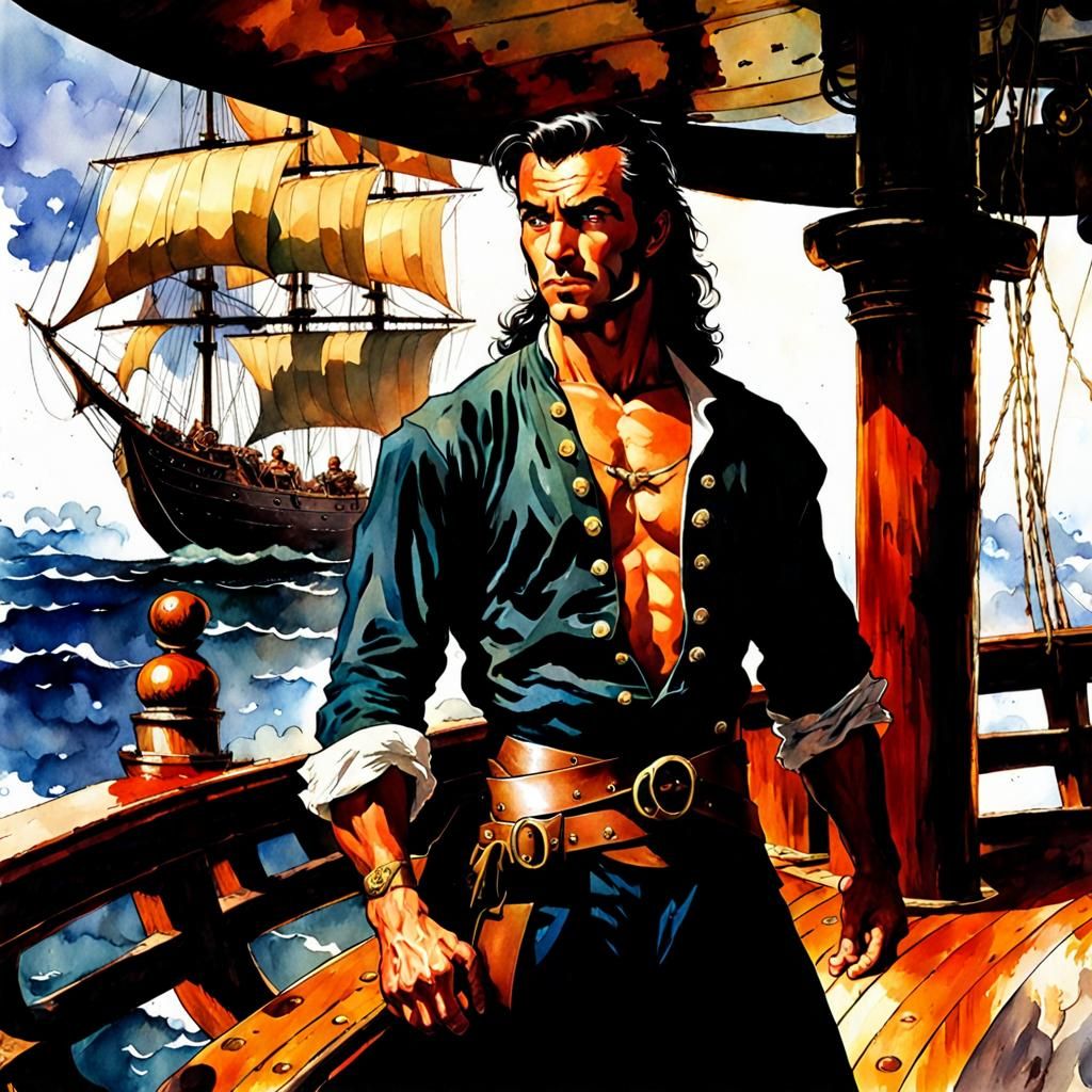 Sneaky Sailing Rogue in Epic Fantasy