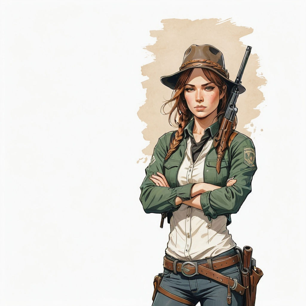 Western Warrior in Red Dead Redemption 2 Style