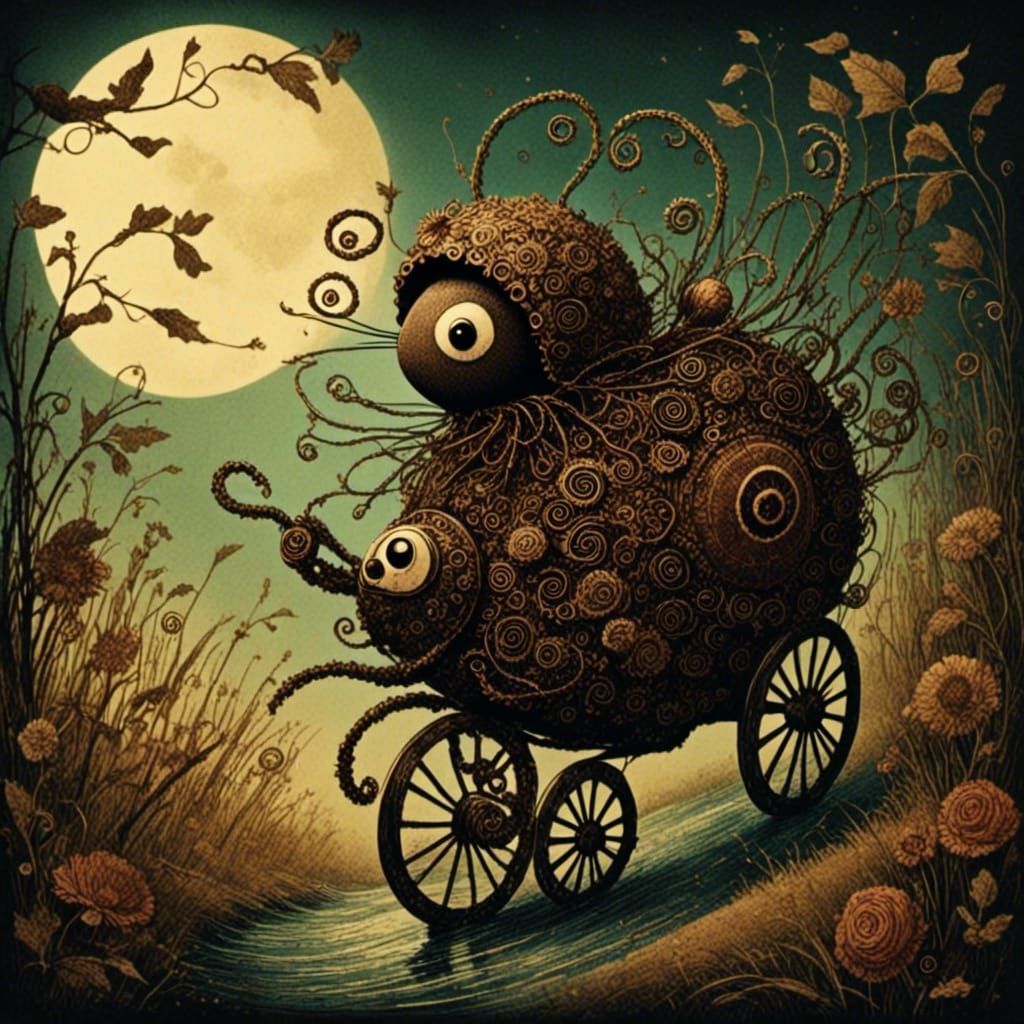 Steampunk Cicada Scarecrow: A Fusion of Art and Tech