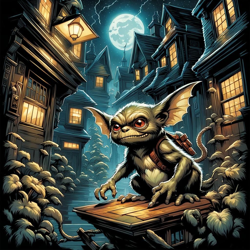 Gremlins in Comic Book Style