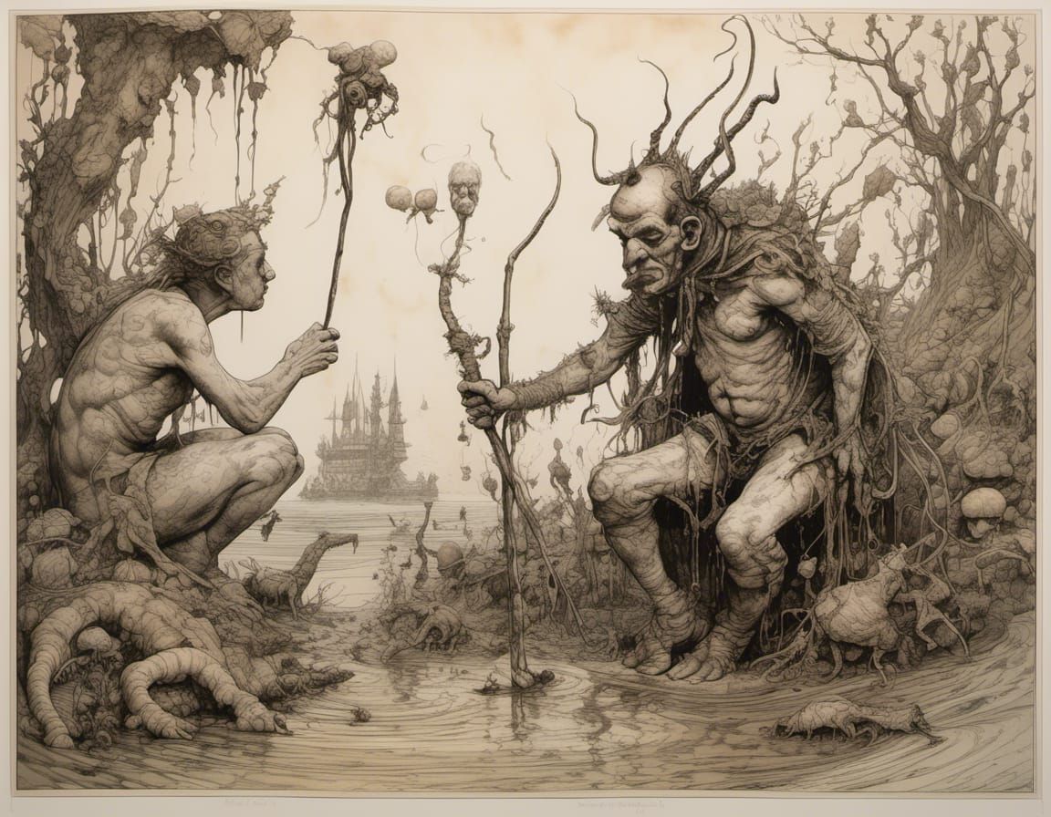 "Listen to me son! You need to learn all my knowledge before it's too late..."