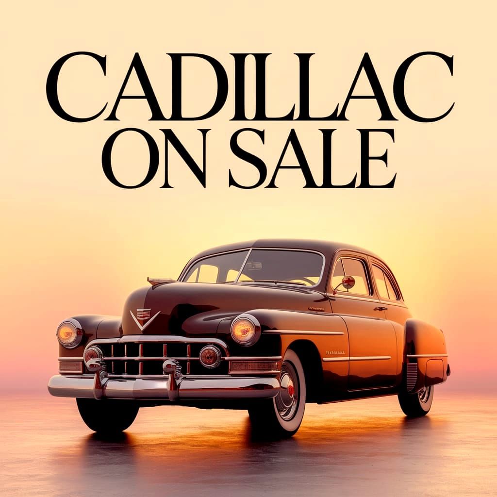 Classic Cadillac on Sale Poster