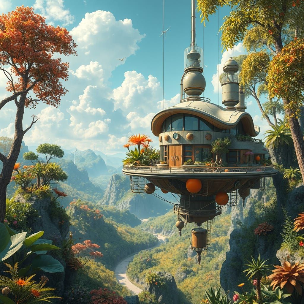 Eco-Futuristic Utopia in Harmony with Nature