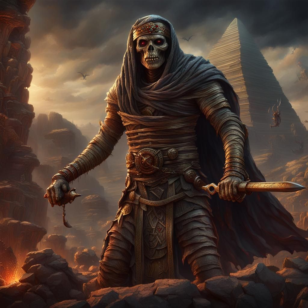 Mummy Lord with his sword