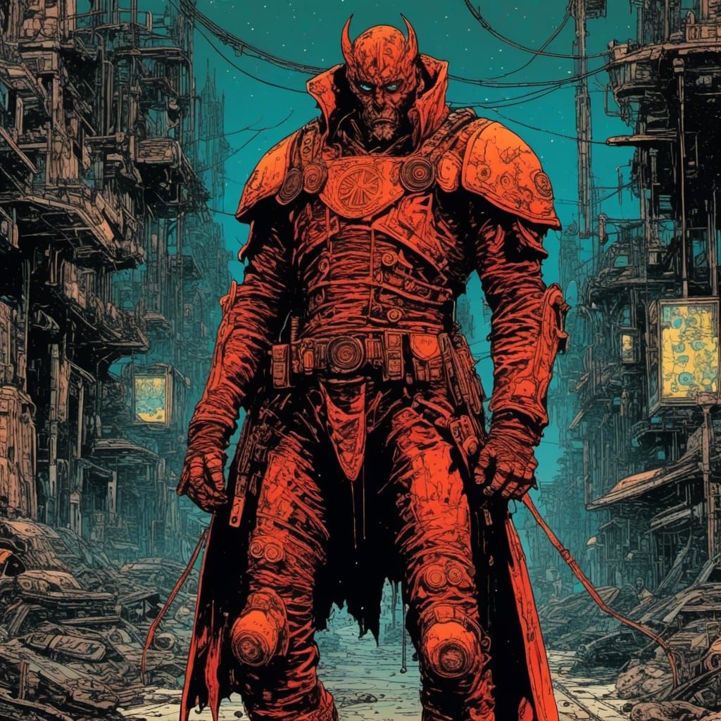 Steppenwolf Villain in Tetradic Color Scheme