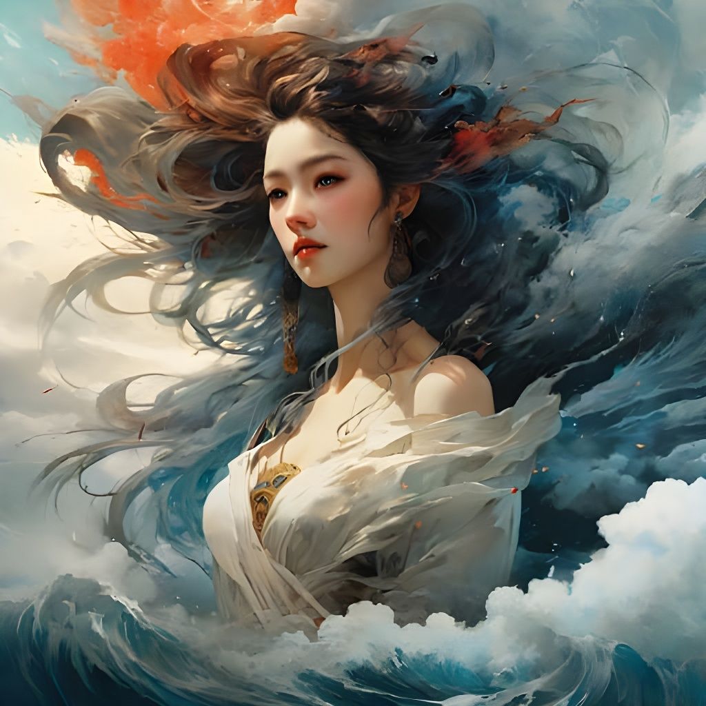 Majestic Storm Goddess