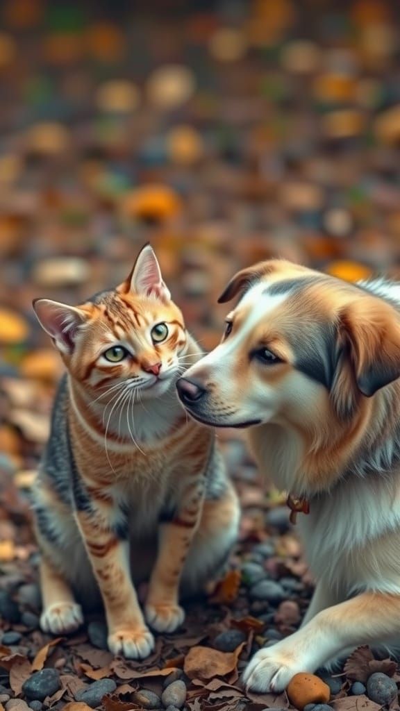 Natures Opposites : Cat and Dog