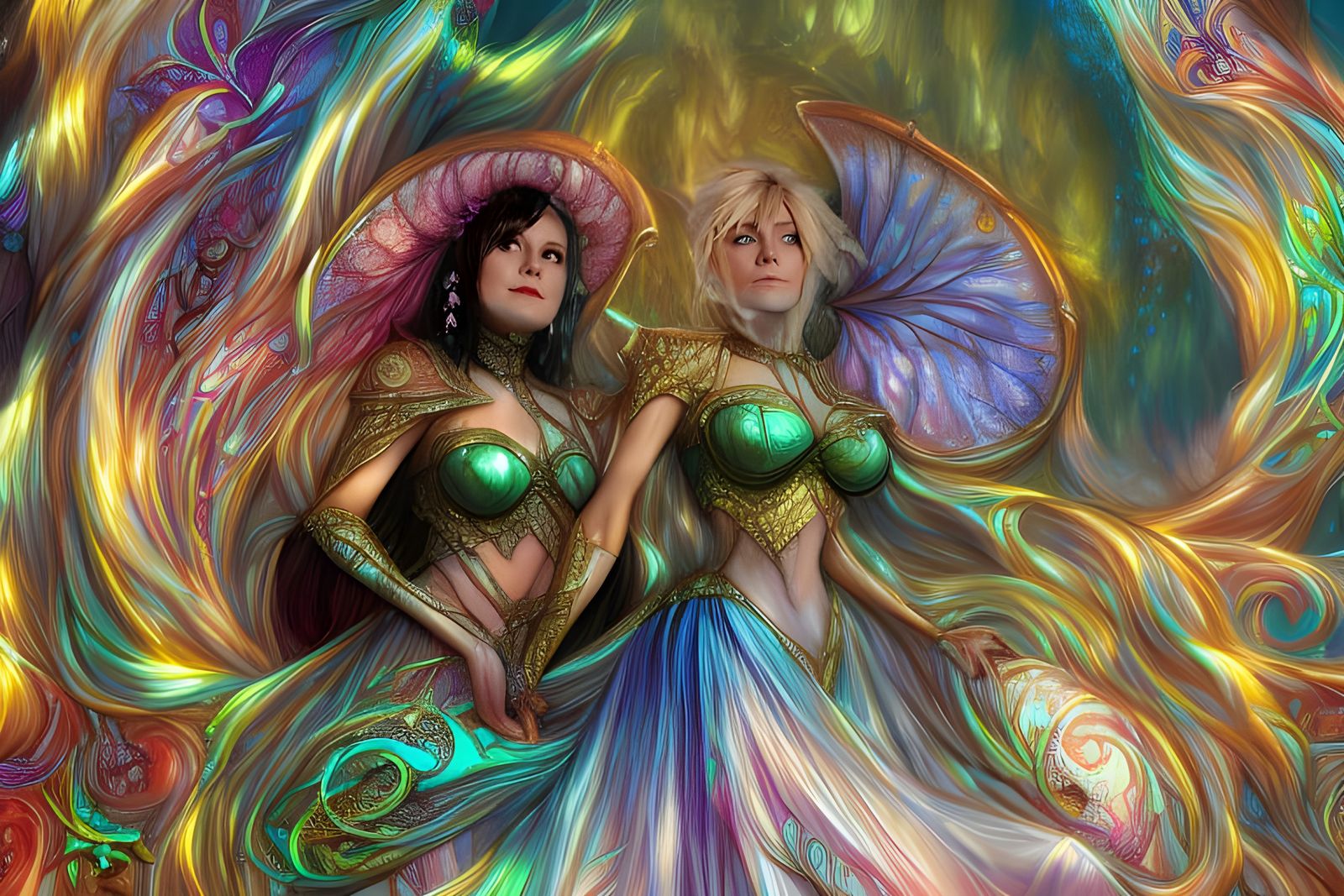 Sensual Portrait in Hyperdetailed Digital Art Style