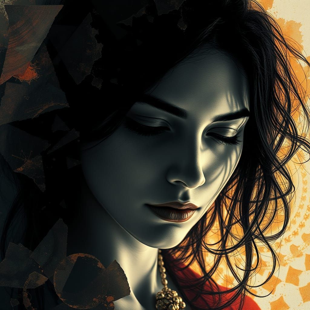 Contemplative Figure in Whispers of Hope