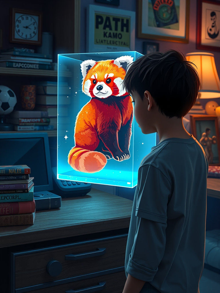 Panda hologram