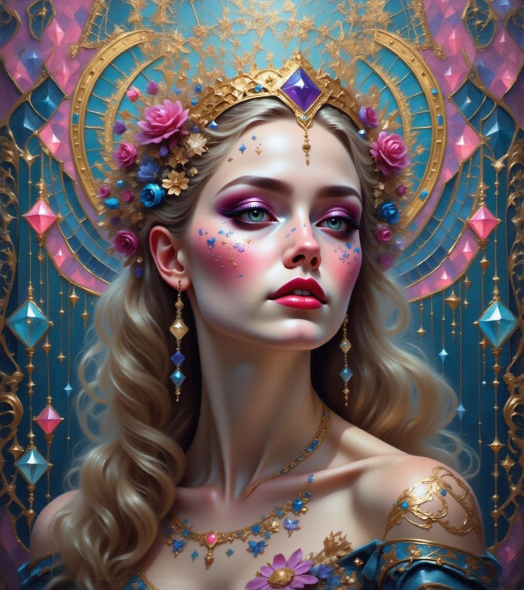 Fairy princess with a headdress