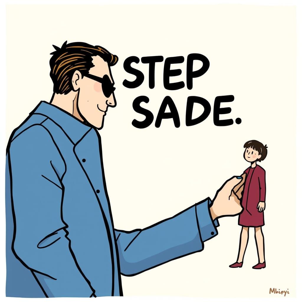 AI Interpretation of 'Step Aside, Joke'